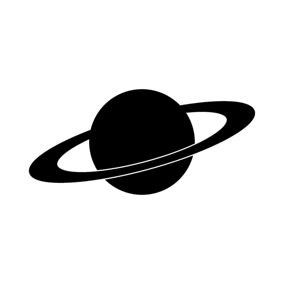 Planet saturn icon illustration vector