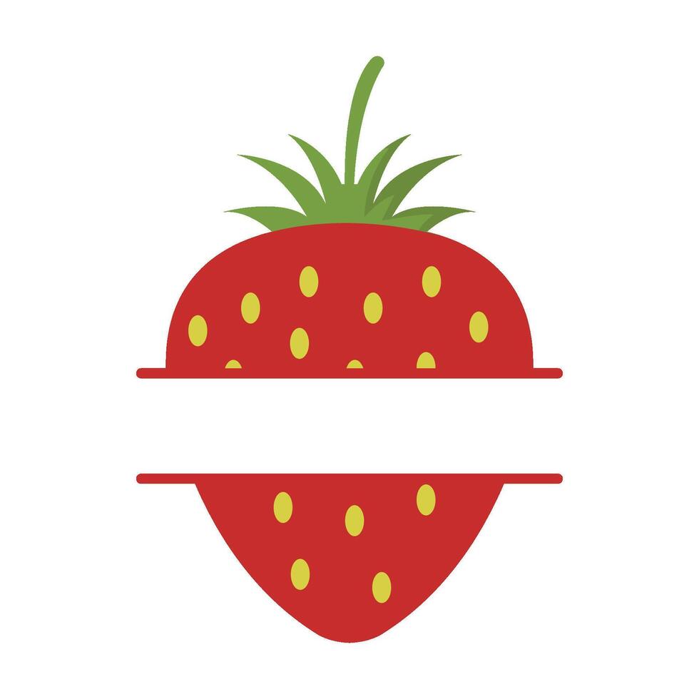 Strawberry fruit icon illustration vector