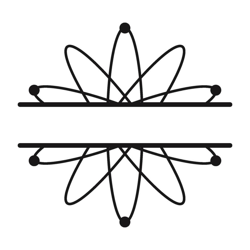 An atom symbol on a white background vector