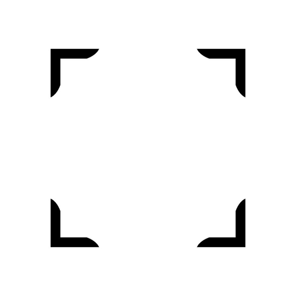 A square with a black border on a white background vector