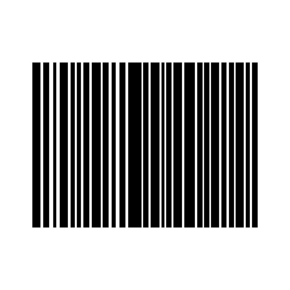 A barcode is shown on a white background vector
