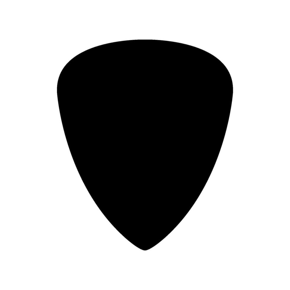 Guitar pick icon on white background vector
