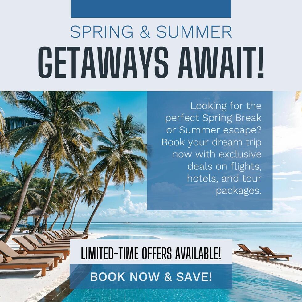 IG Post for Travel Agency Exclusive Holiday Deals template