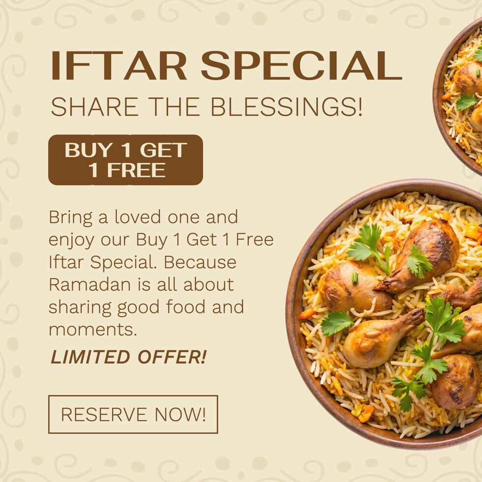 Iftar Promo Instagram Post template