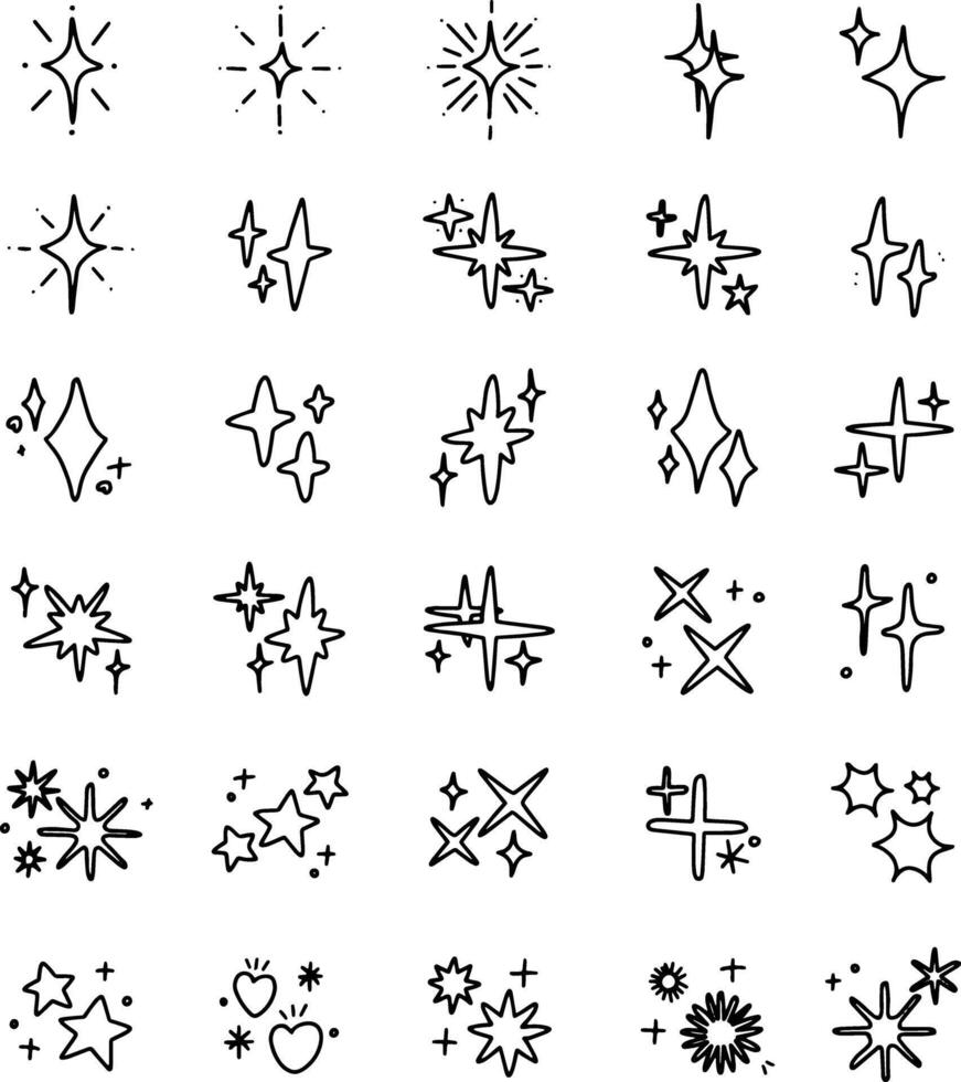 sparkling light elements design for templates. vector