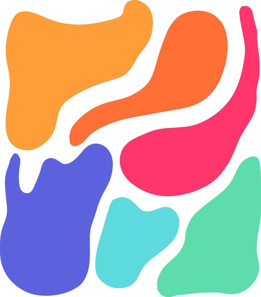 colored shapes design for templates. vector