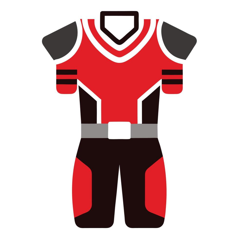 Professional American Football Attire A High Quality Digital Representation of a Players Jersey and Gear vector