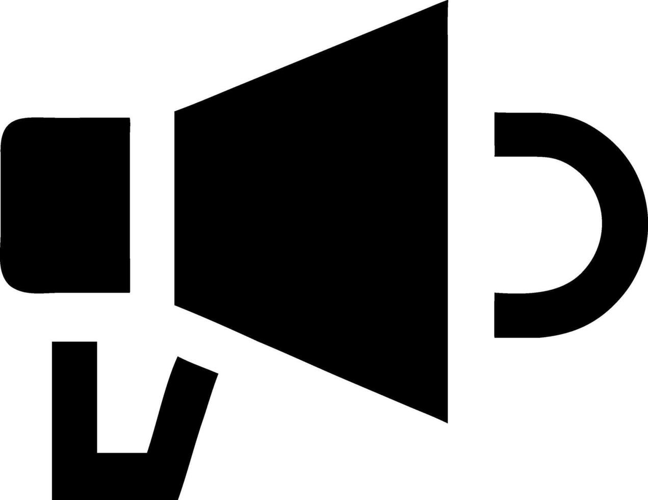 High-Volume Megaphone Symbol Design vector
