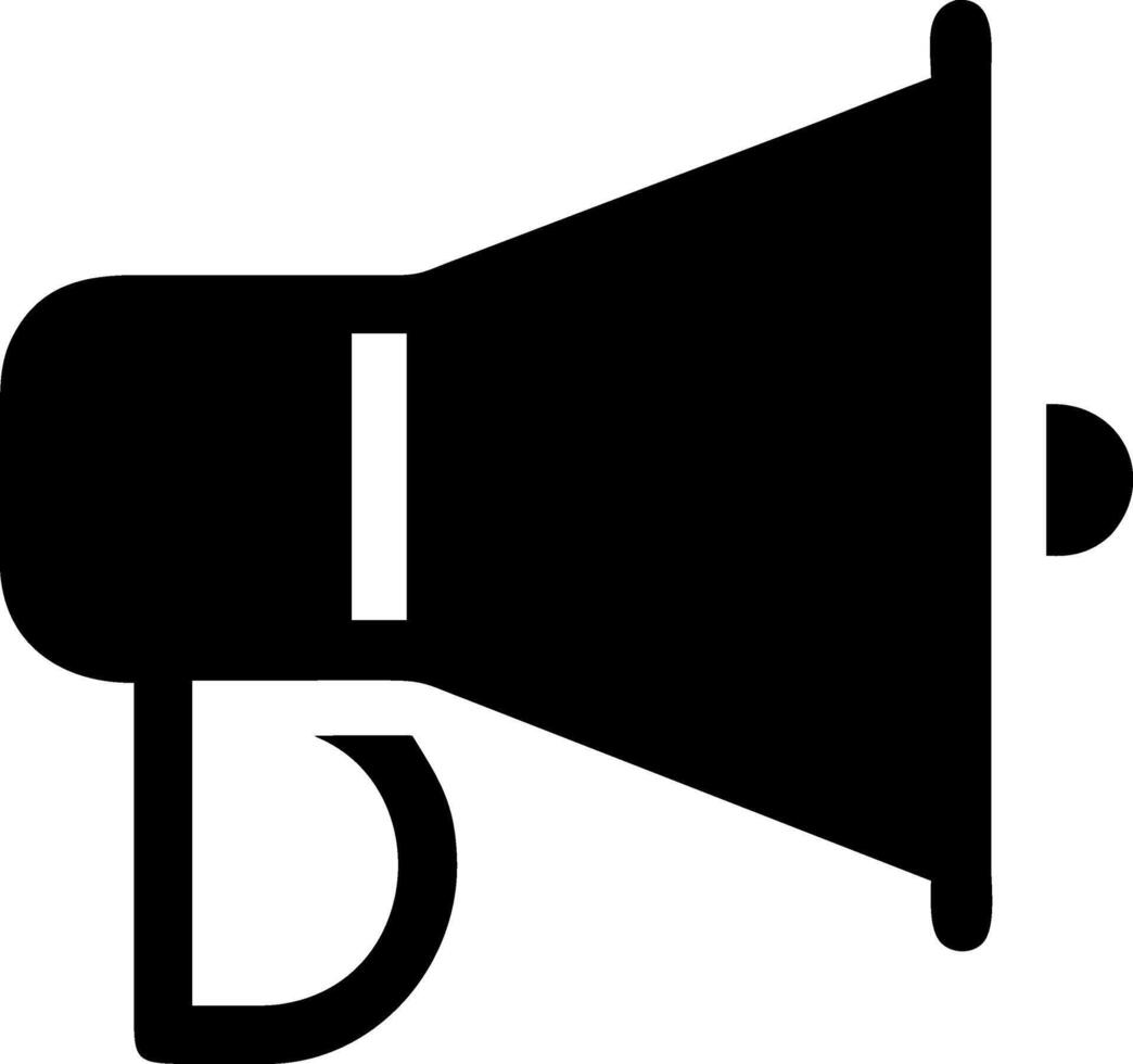 Attention-Getter Megaphone Icon Representation vector