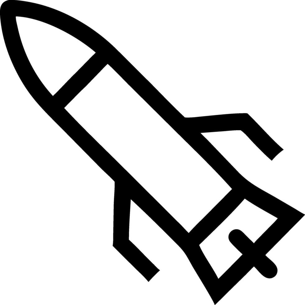 Modern Missile Icon Design vector