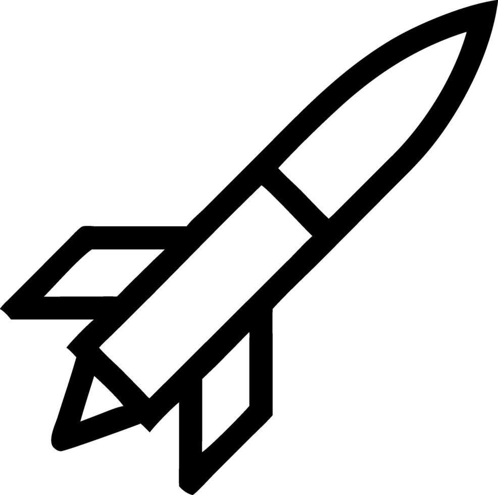 Classic Missile Icon Design vector