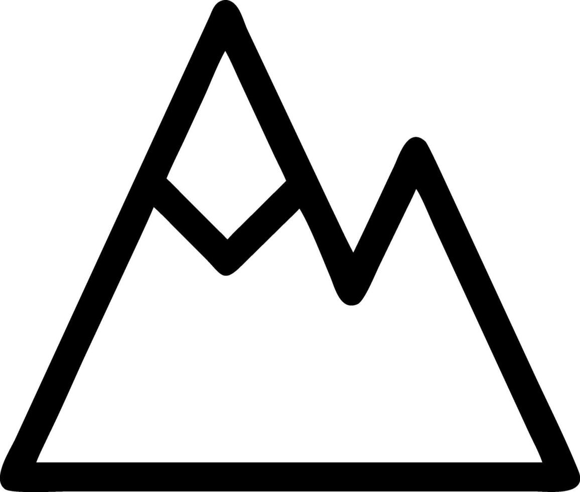 Majestic Mountain Icon Design vector