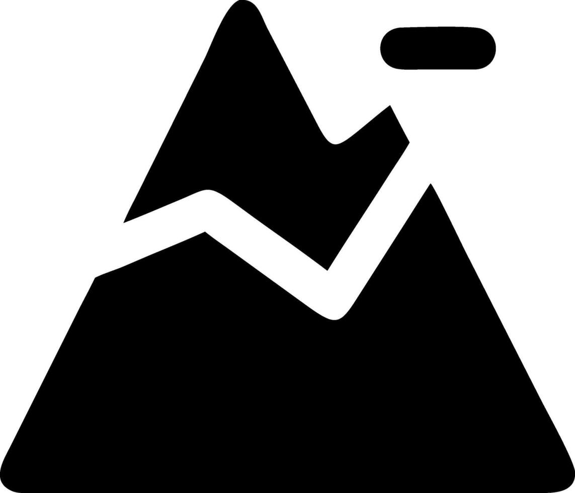 Mountain Icon Symbol Set vector