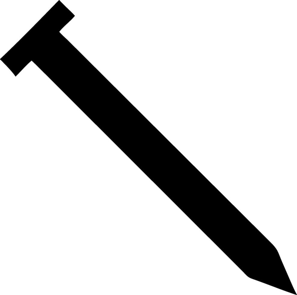 Minimalist Nail Icon Concept vector