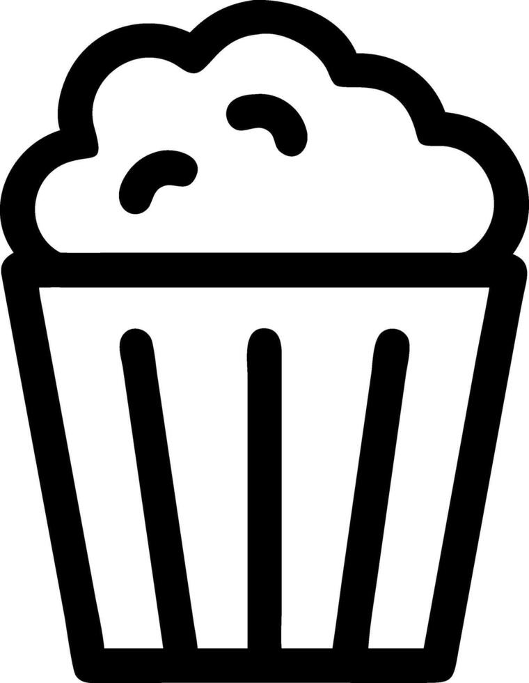 Snack Time Popcorn Icon Design vector