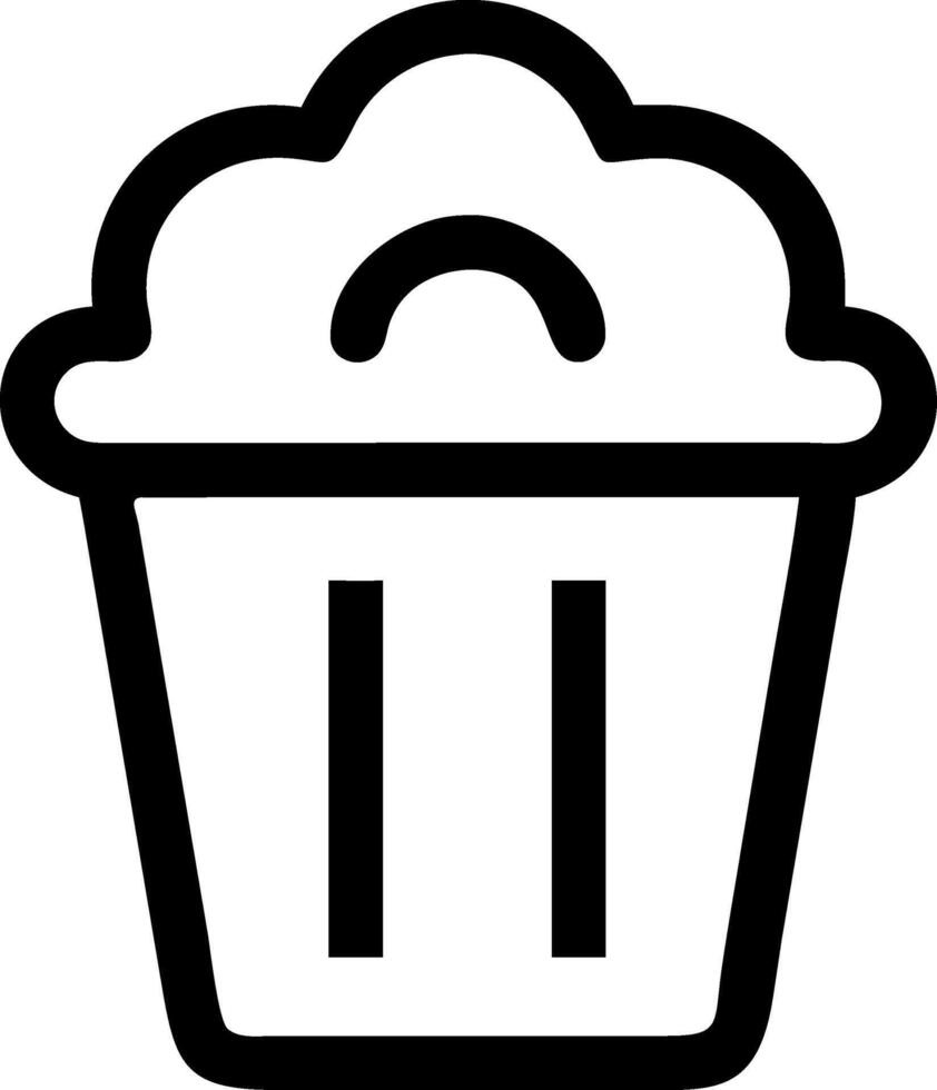 Festive Popcorn Icon Design vector