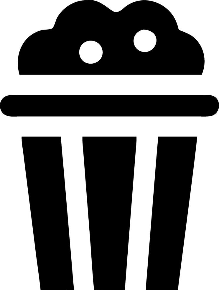Simple Popcorn Symbol Set vector