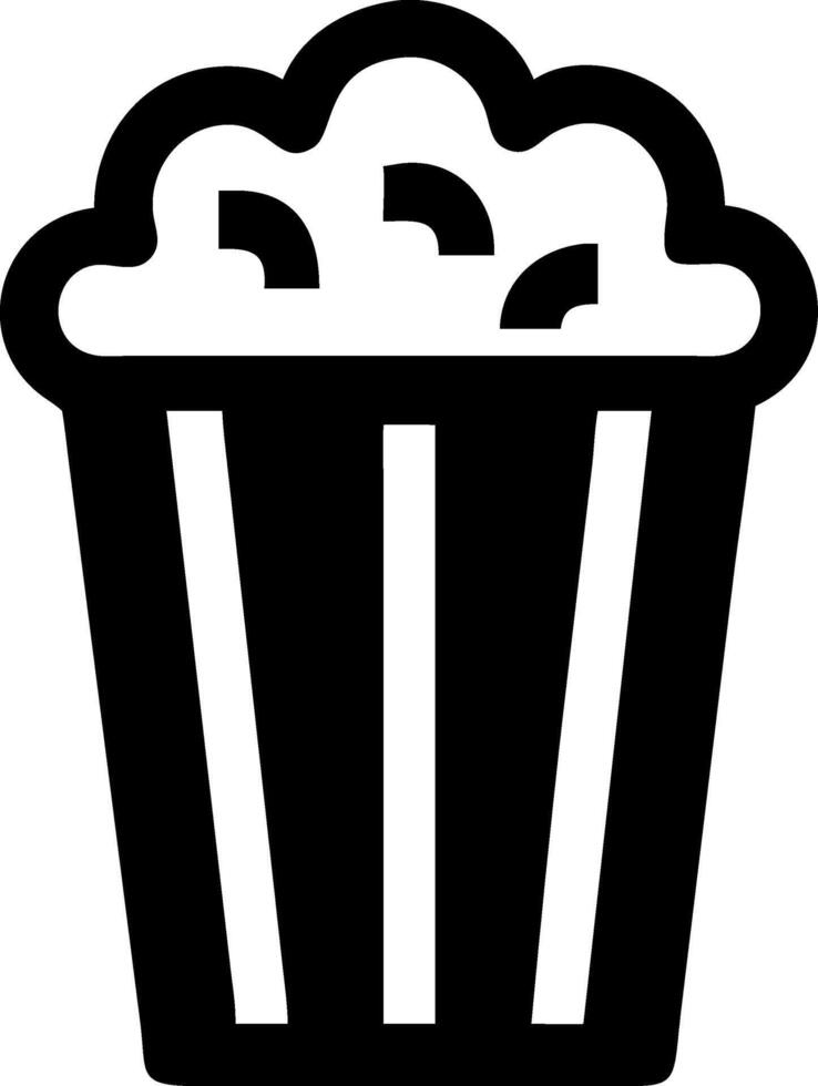 Classic Popcorn Icon Design vector