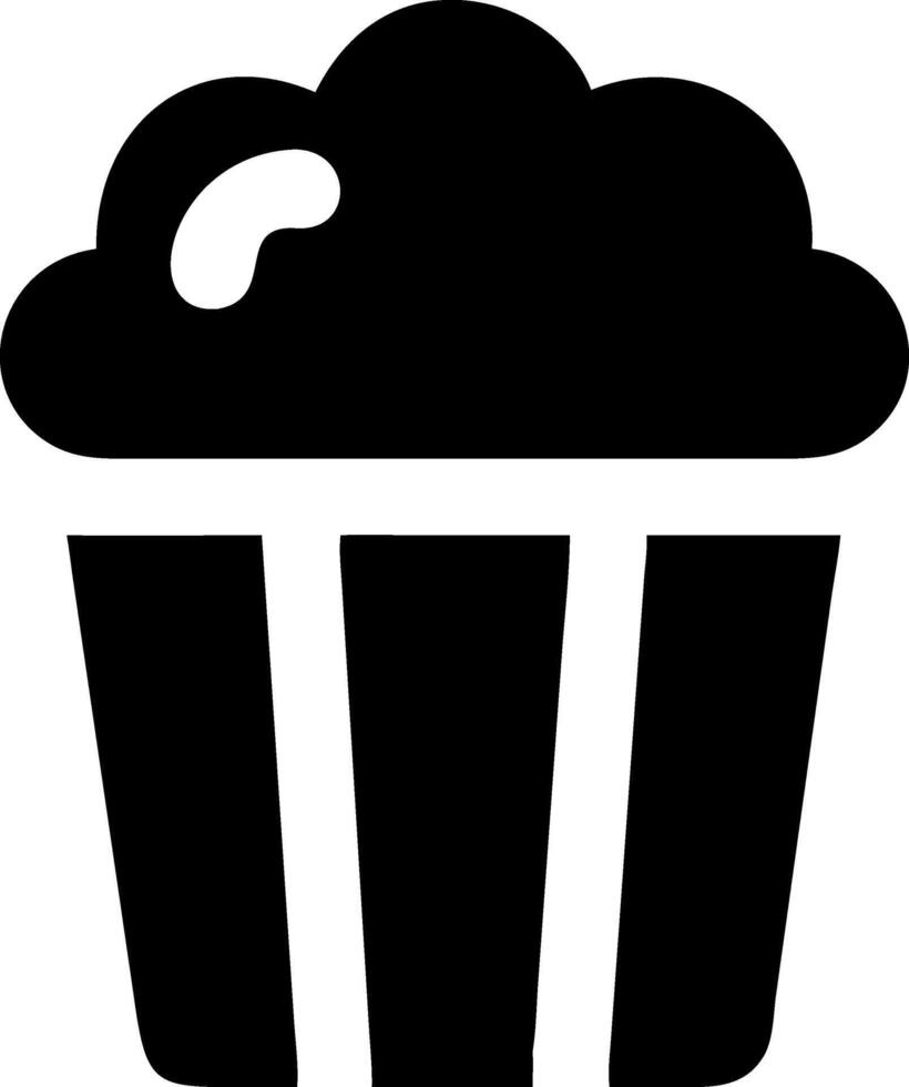 Tasty Popcorn Symbol Collection vector