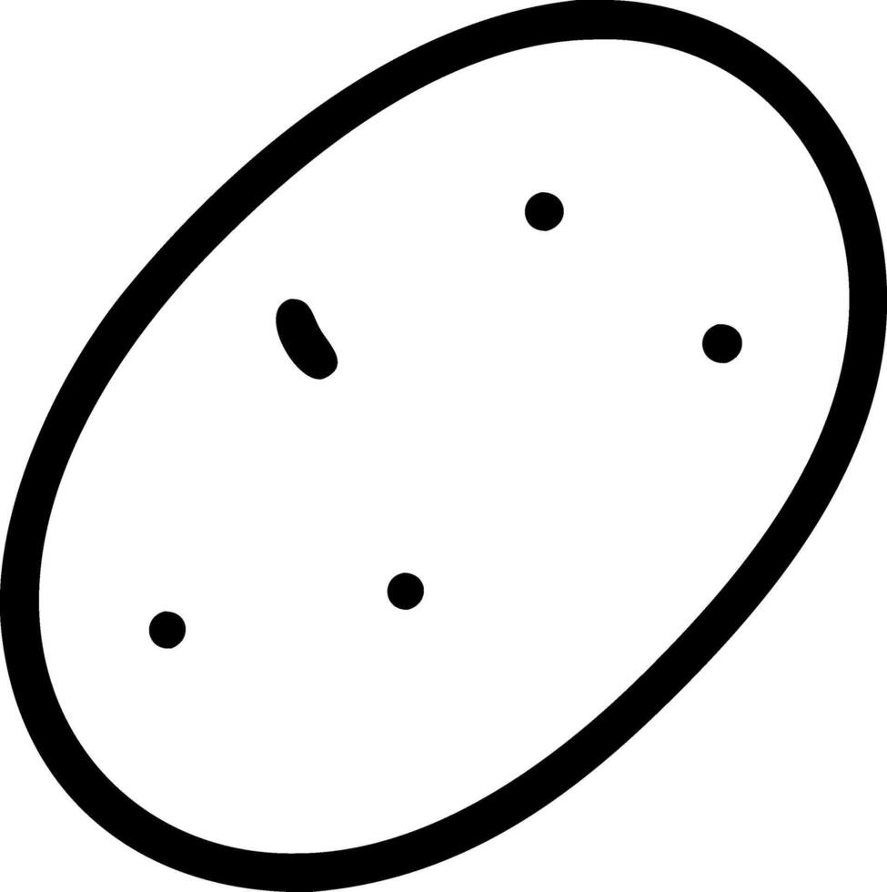Potato and Peels Icon Design vector
