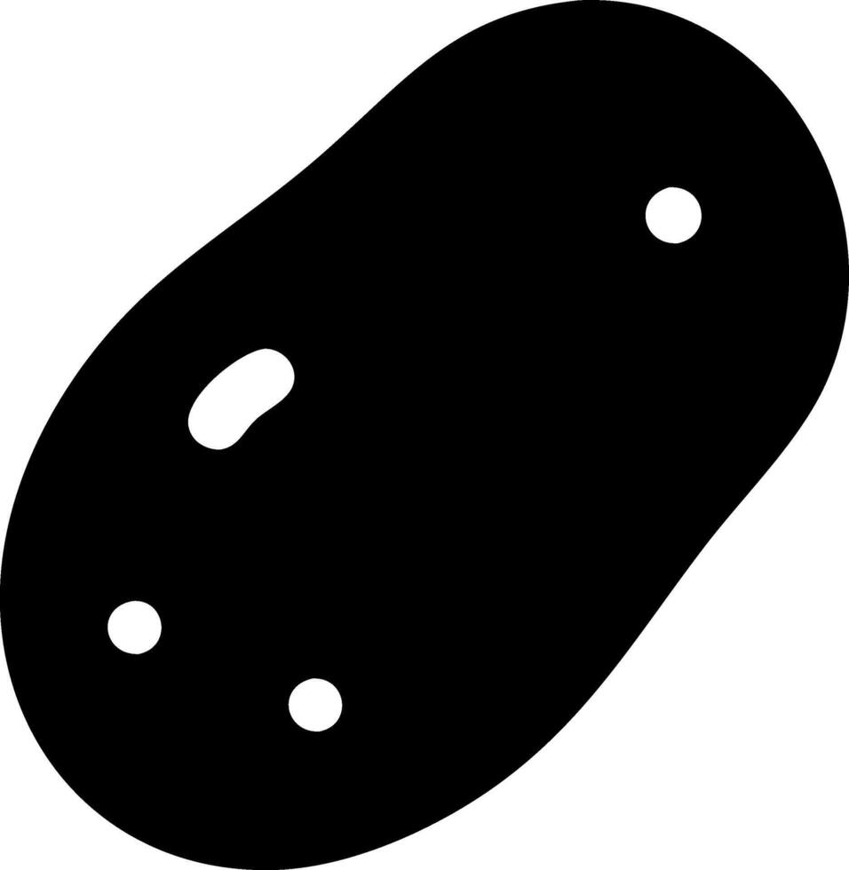 Simple Potato Symbol Set vector