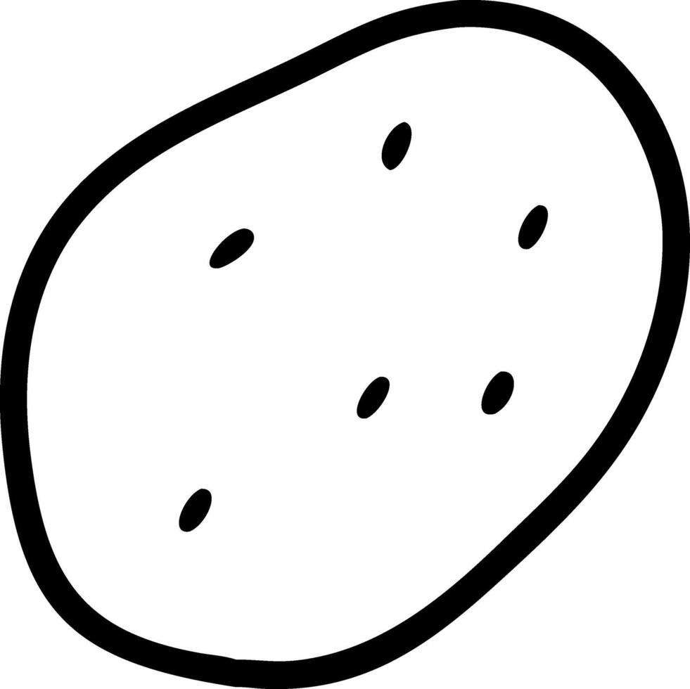 Fresh Potato Symbol Collection vector