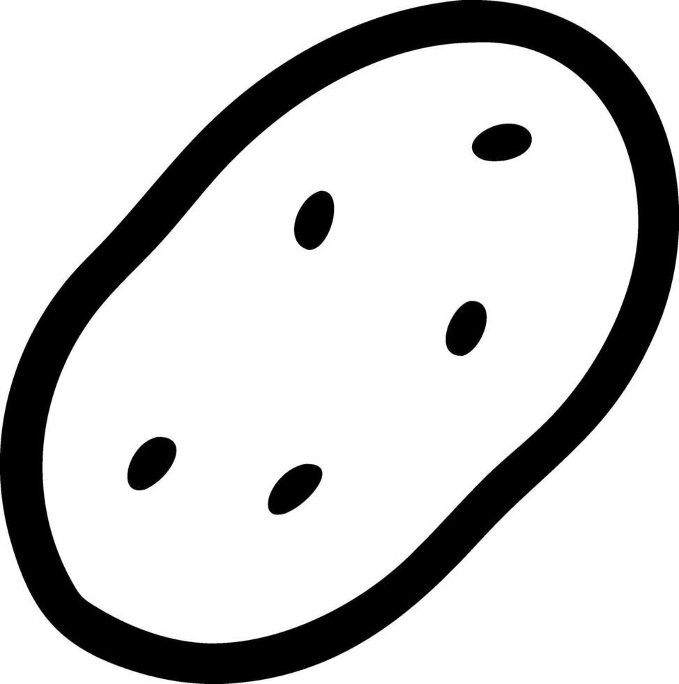 Classic Potato Icon Design vector