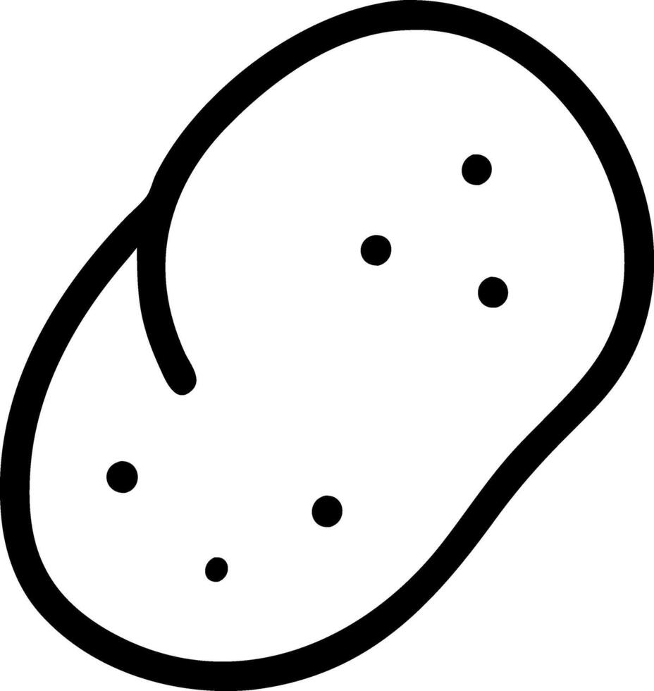 Potato Icon Symbol Set vector