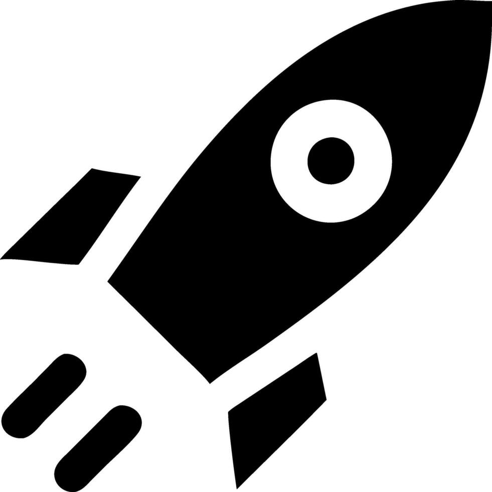 Adventure Rocket Icon Representation vector