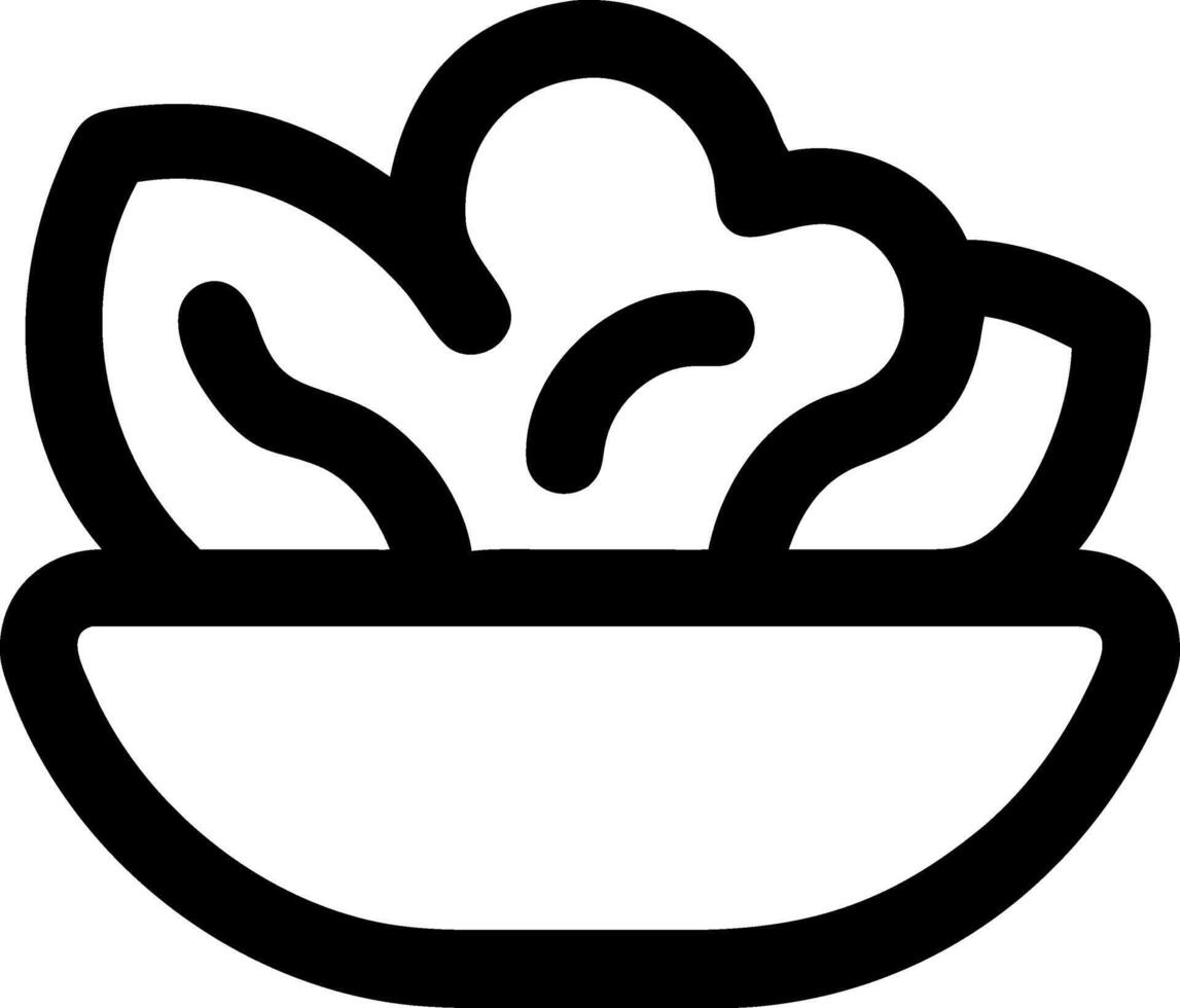 Gourmet Salad Icon Design vector