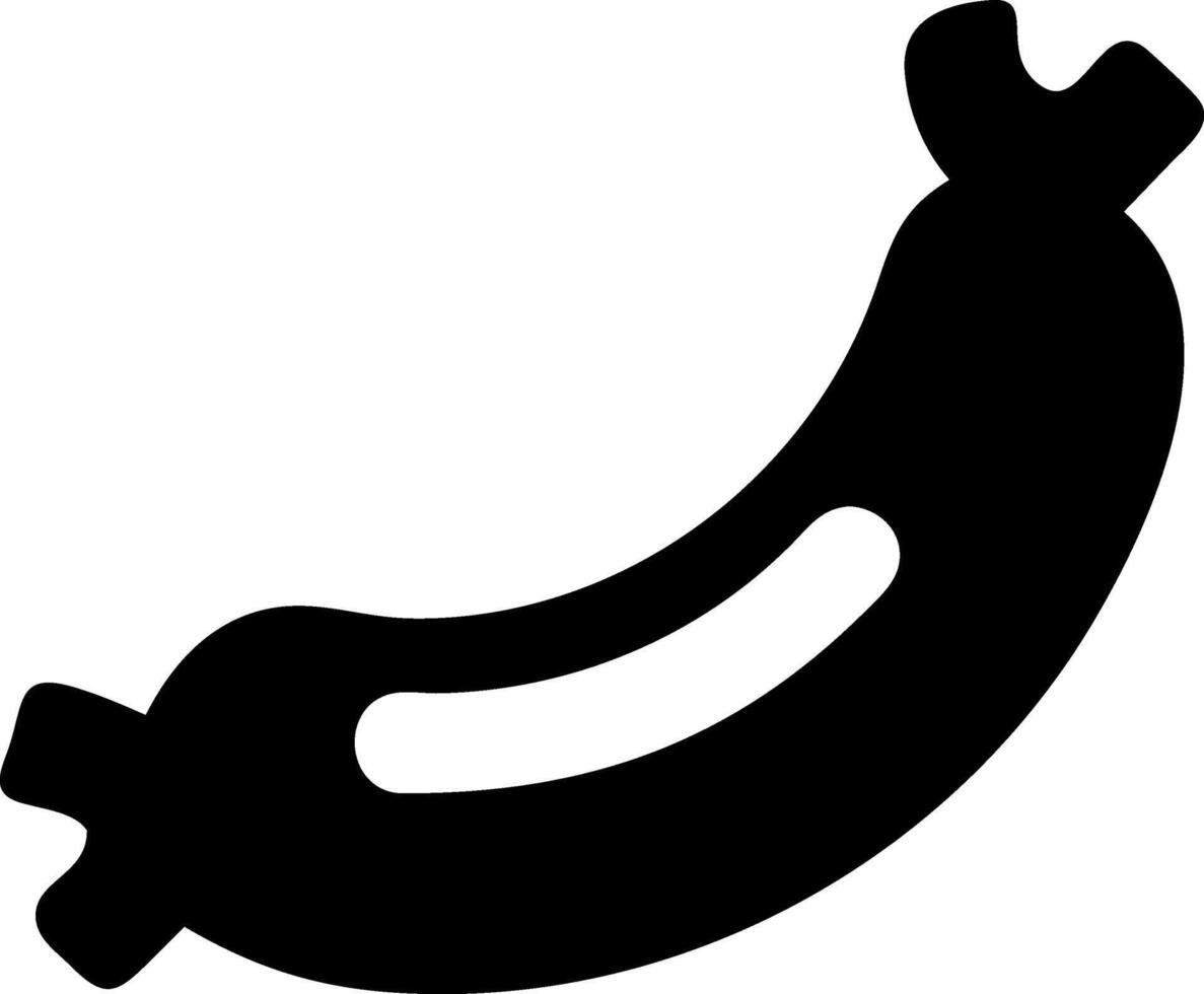 Minimalist Sausage Icon Concept vector