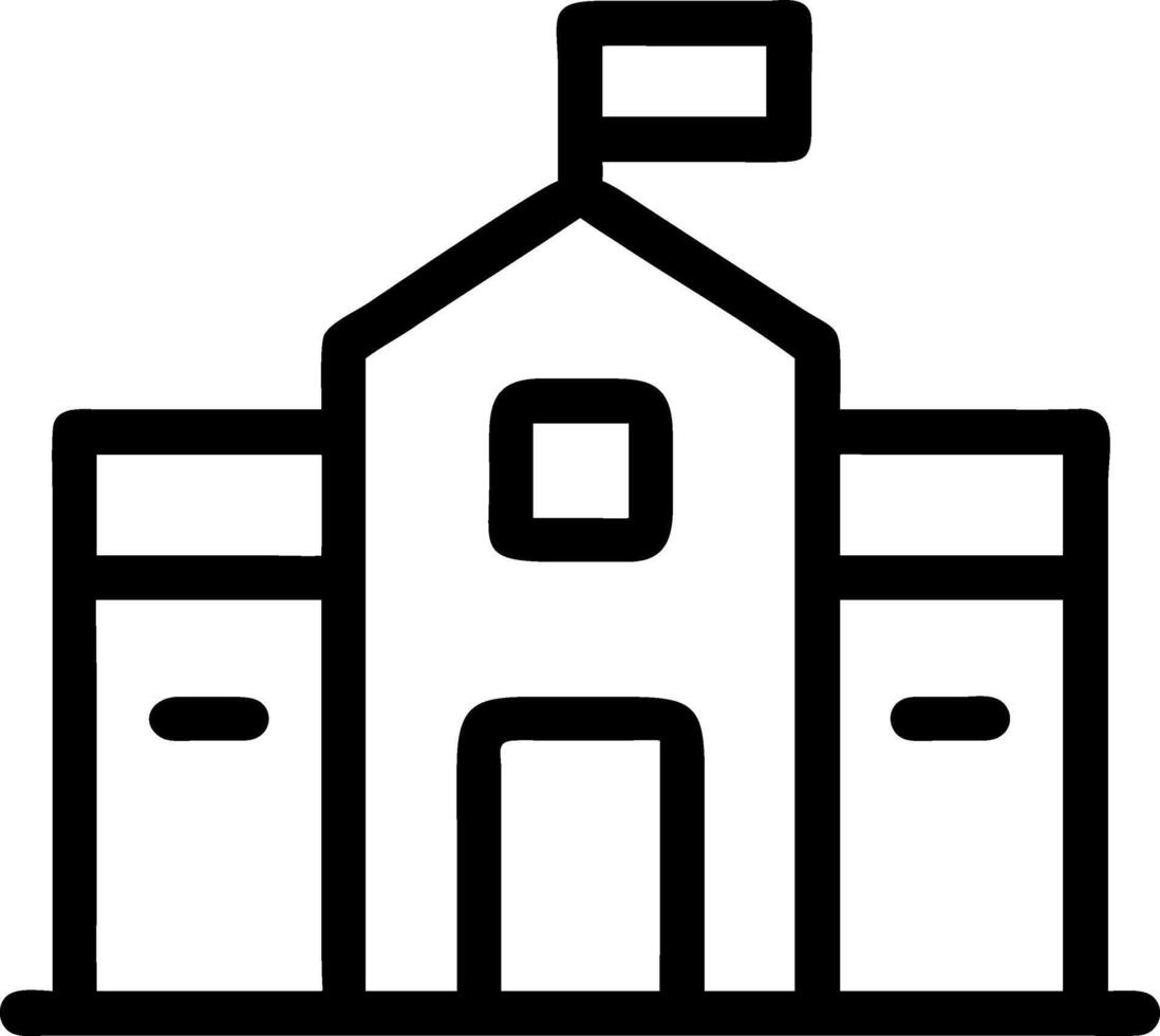 Minimalist School Icon Concept vector