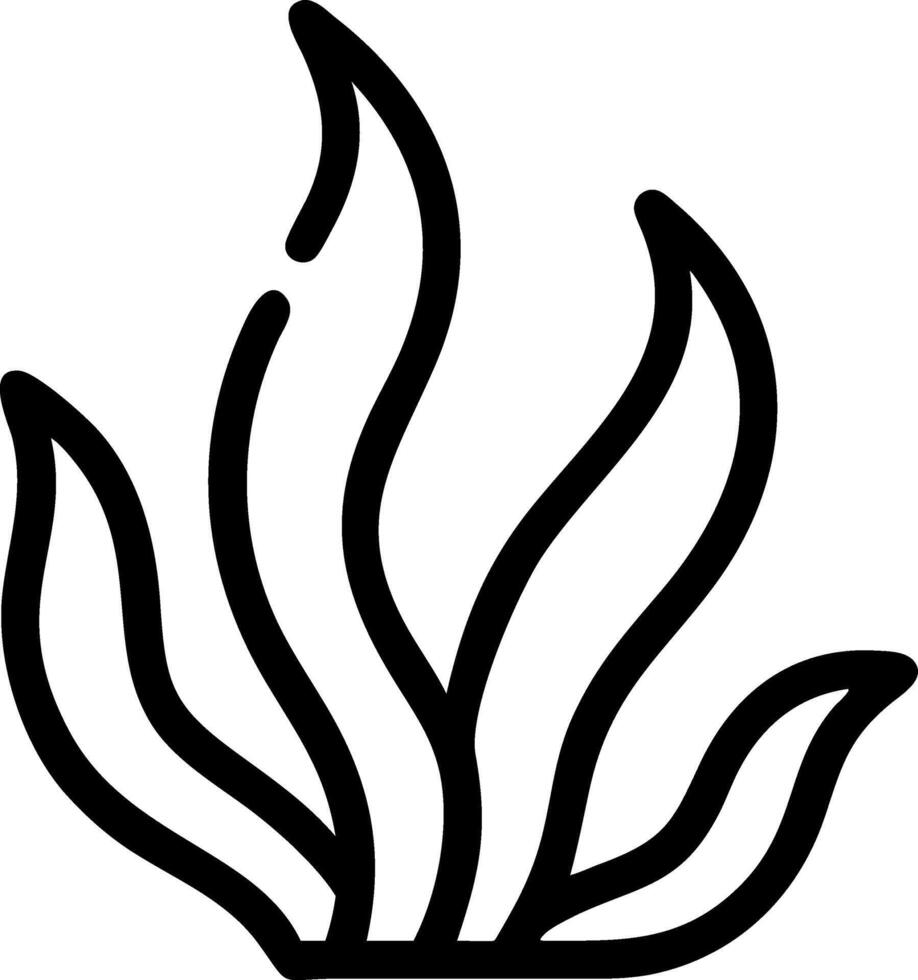 Organic Seaweed Symbol Design vector