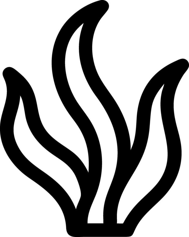 Oceanic Seaweed Symbol Collection vector