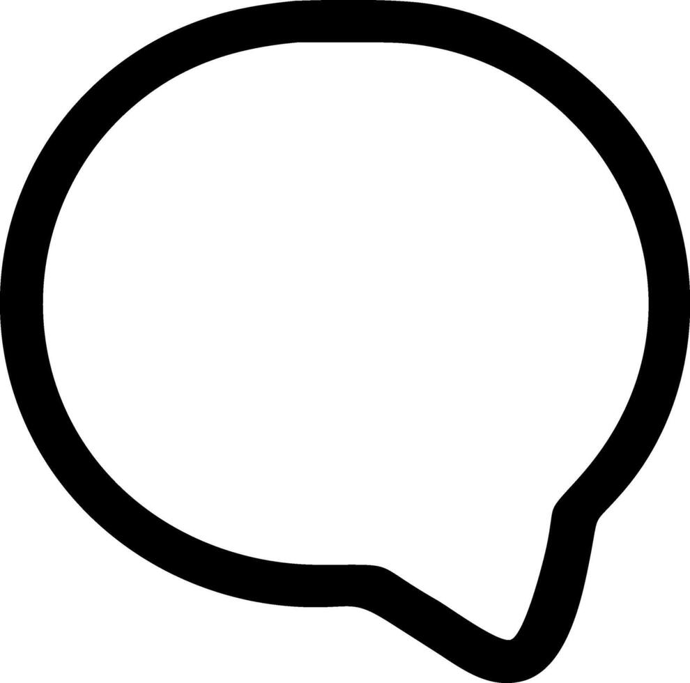 Minimalist Speech Bubble Icon Concept vector