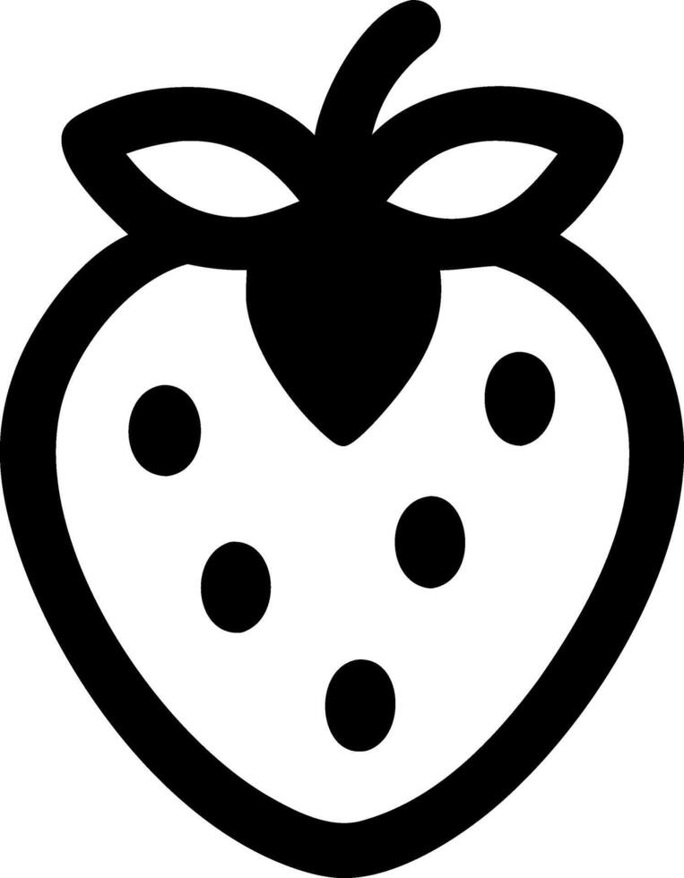 Strawberry Fruit Icon Set vector