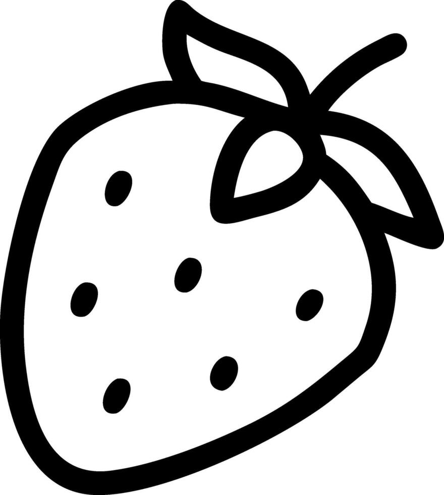 Strawberry Slice Icon Representation vector