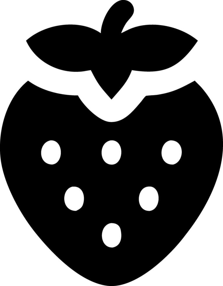 Ripe Strawberry Symbol Pack vector