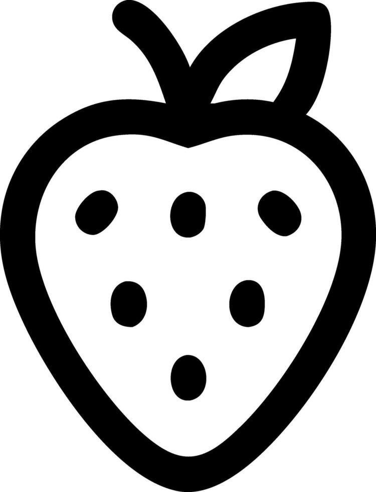 Sweet Strawberry Icon Design vector