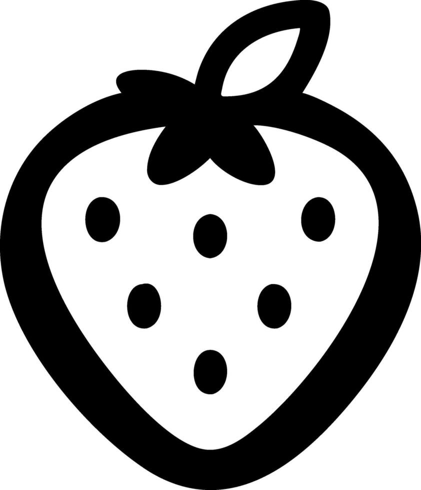 Fresh Strawberry Icon Design vector