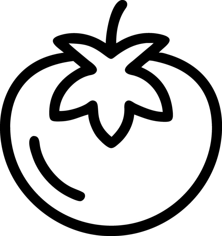 Colorful Tomato Icon Representation vector