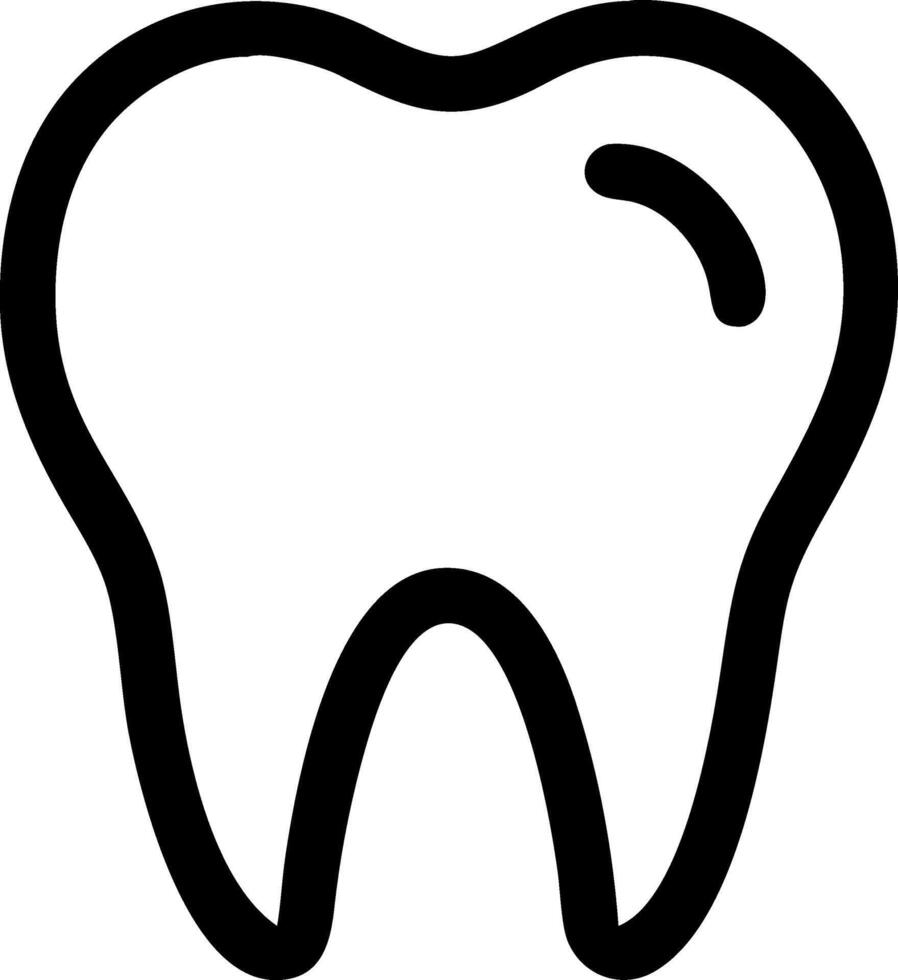 Simple Tooth Icon Design vector