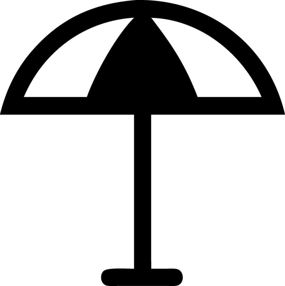 Umbrella with Raindrops Icon vector