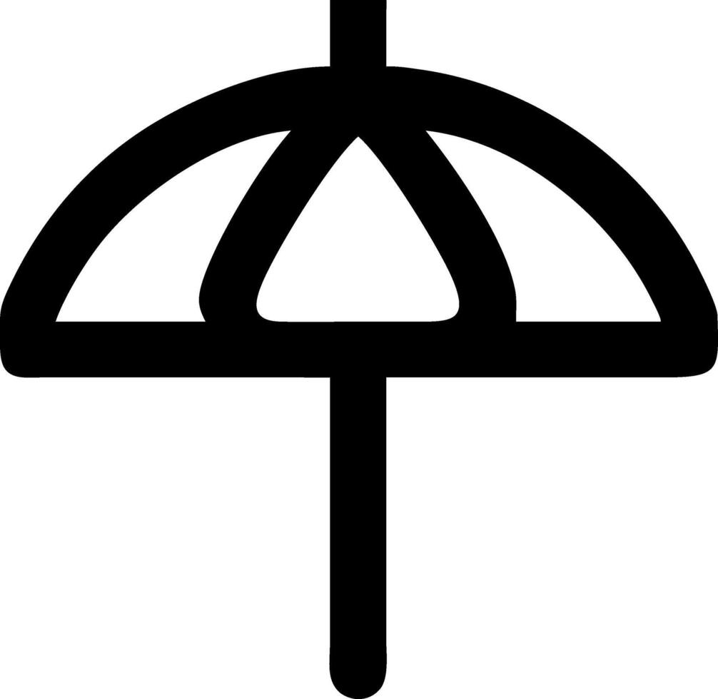 Beach Umbrella Icon Design vector