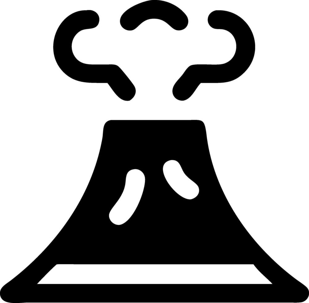 Explosive Volcano Symbol Set vector
