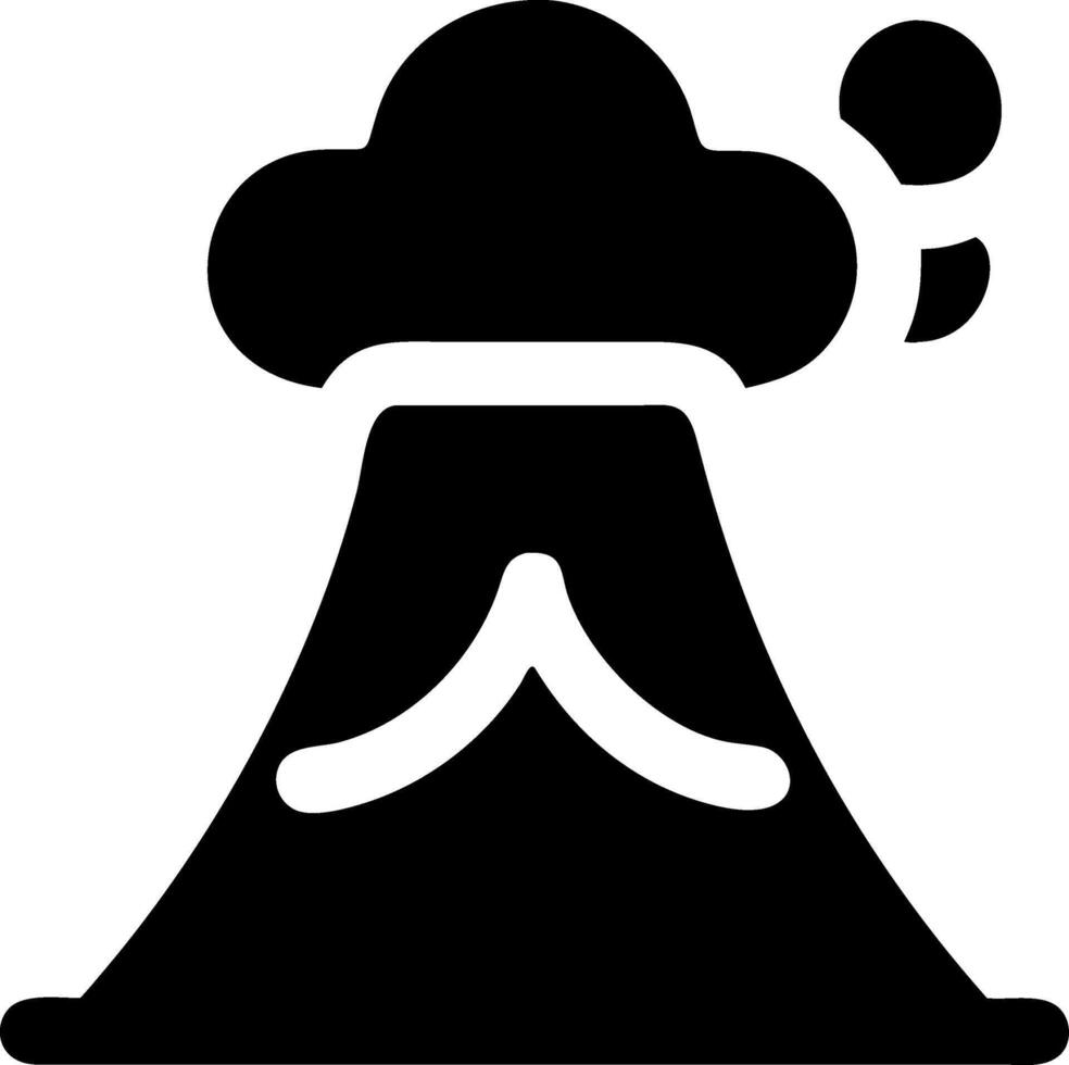 Magma Volcano Icon Design vector