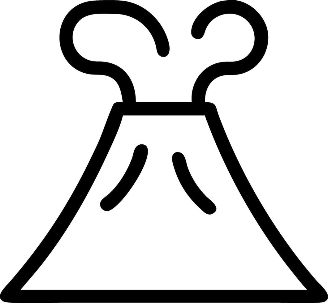 Lava Flow Volcano Symbol vector