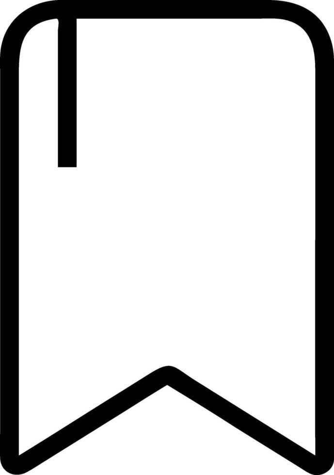 Simple Bookmark Symbol Set vector