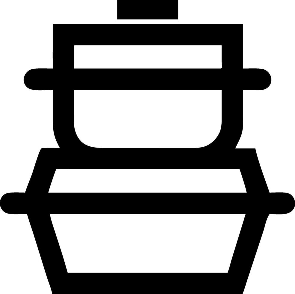 Culinary Double Boiler Design Symbols vector