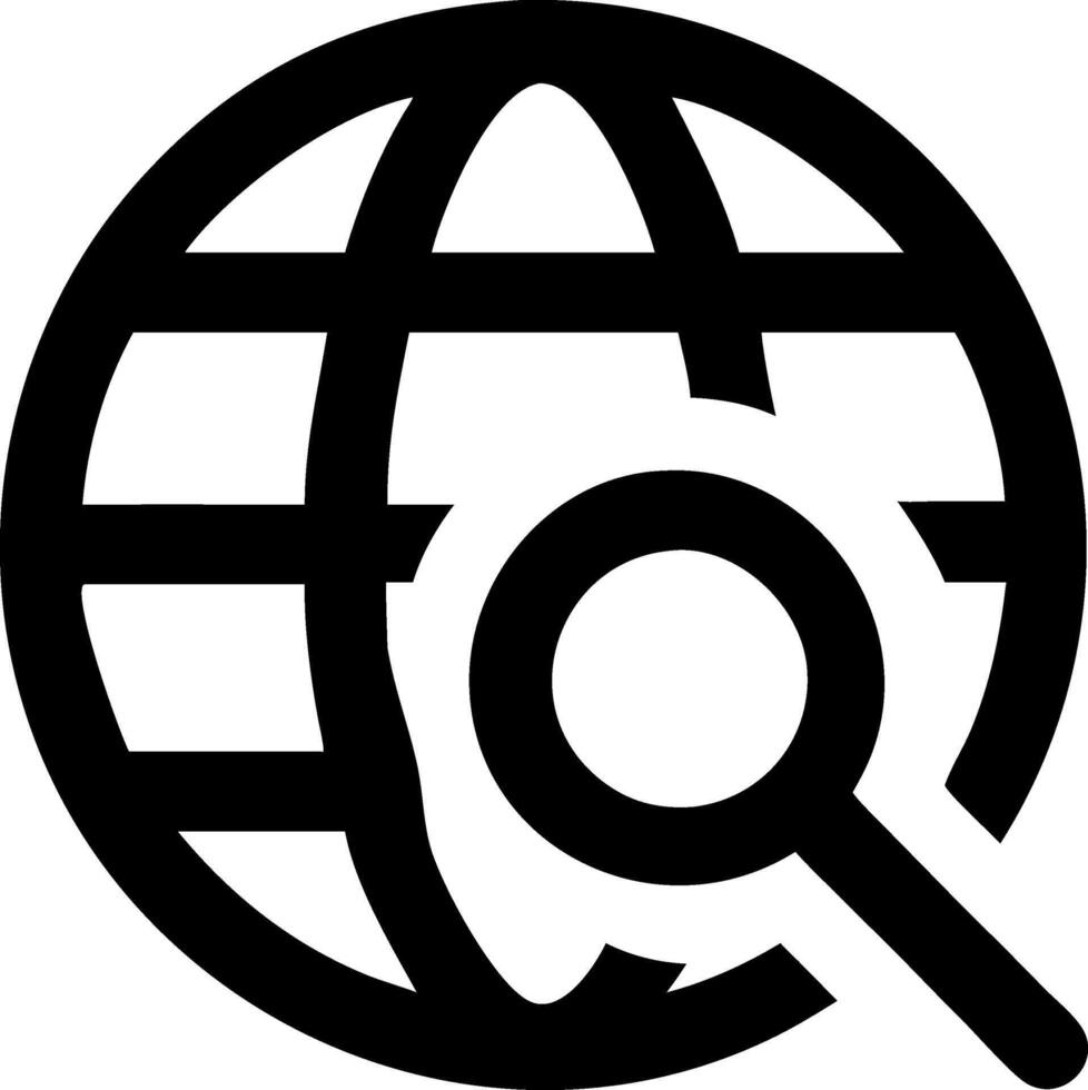 Worldwide Search Symbols vector